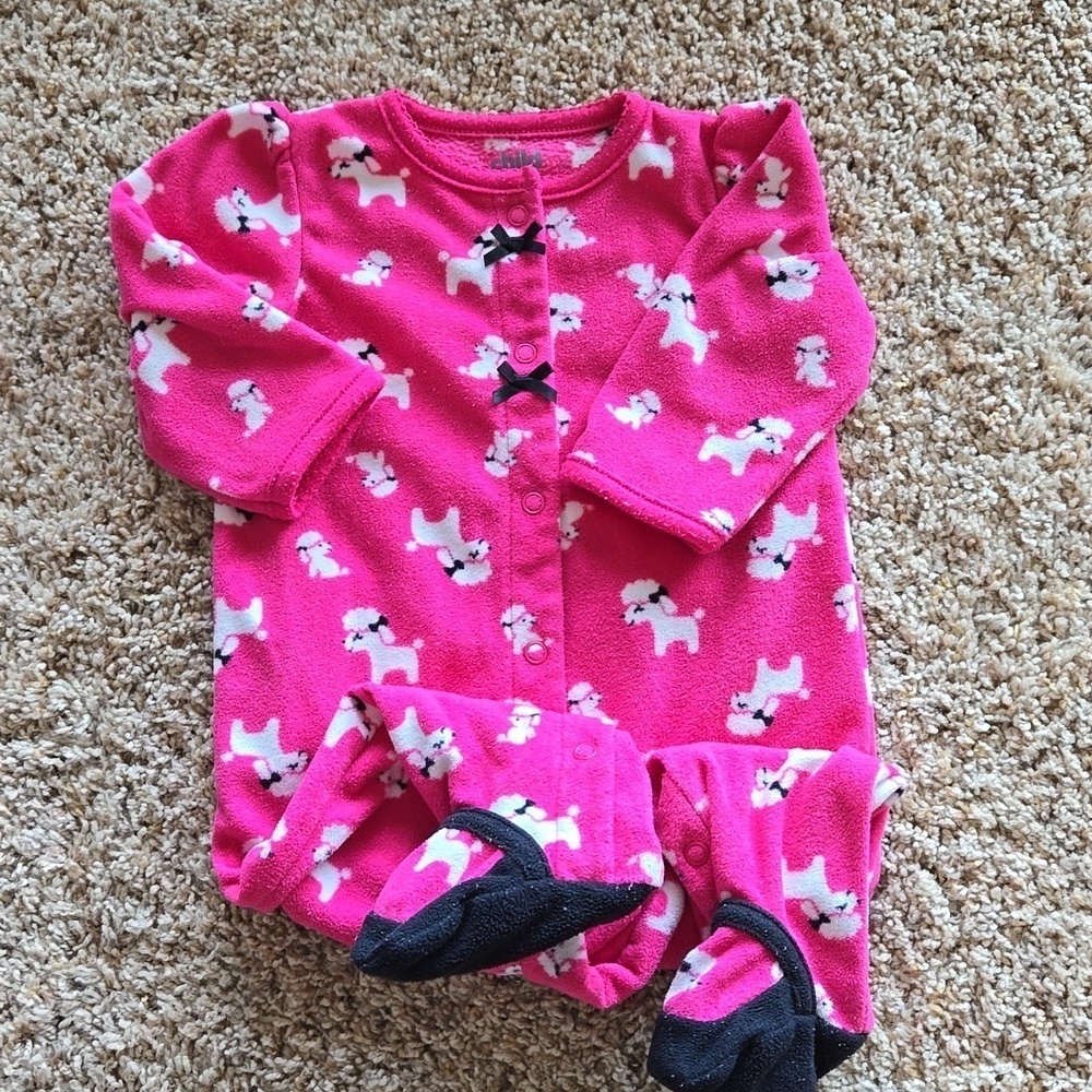 Carter's fleece sleeper, 3-6 months